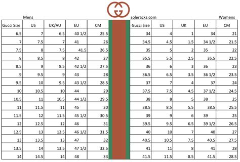 gucci women shoes size chart